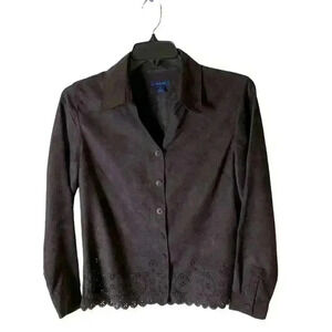 Westbound Women's Blouse Size Medium Long Sleeves Button Front Top